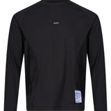 T-shirt manica lunga FuzzFleece Octa in nero 