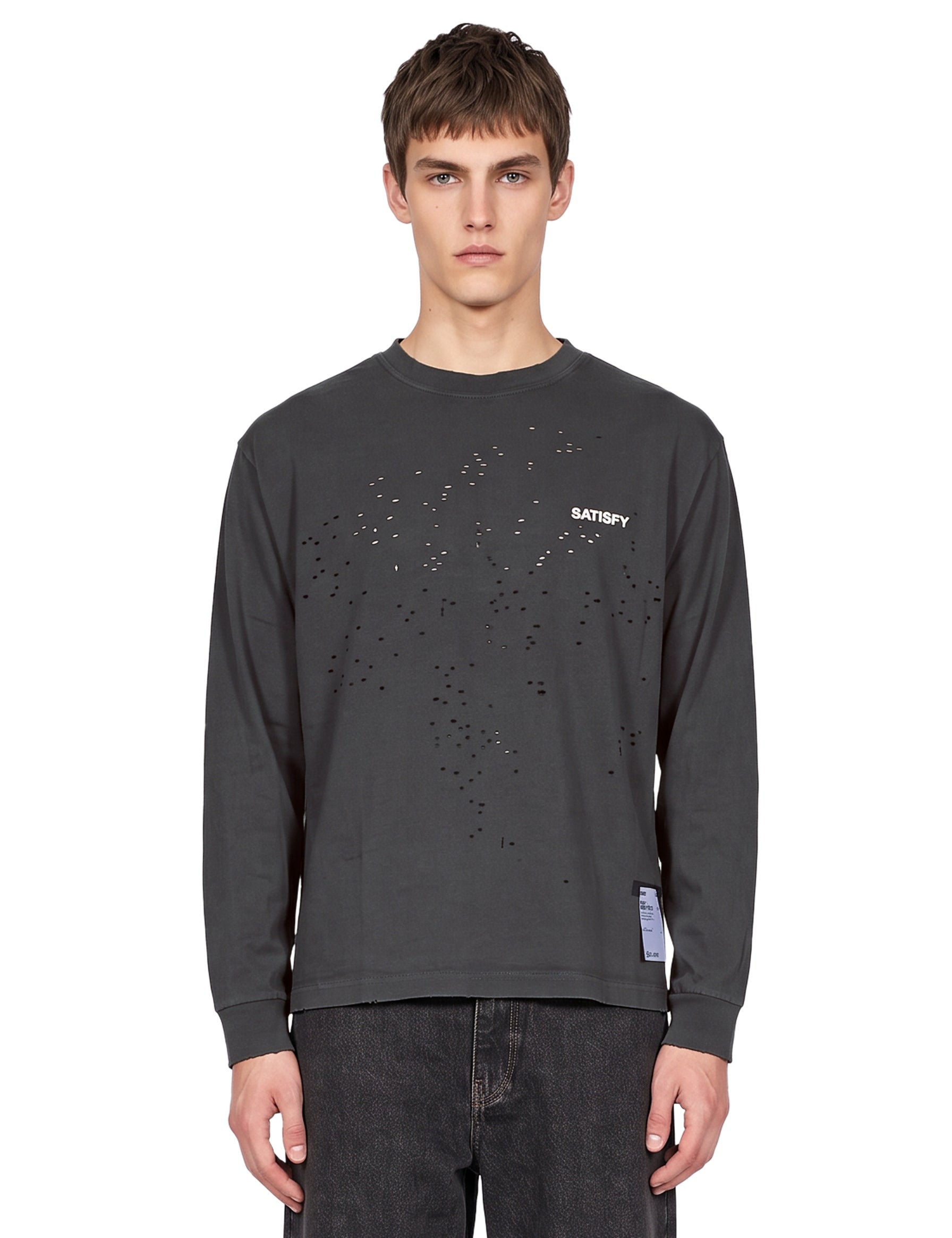 T-shirt manica lunga MothTech in grigio 