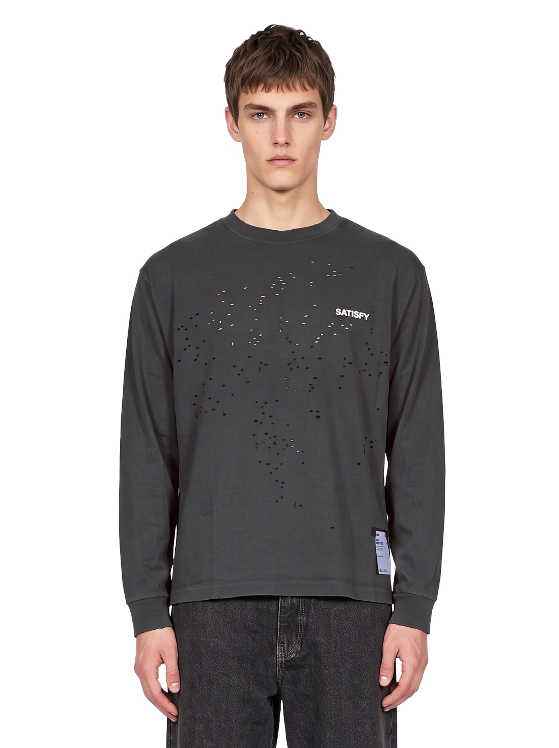 T-shirt manica lunga MothTech in grigio 