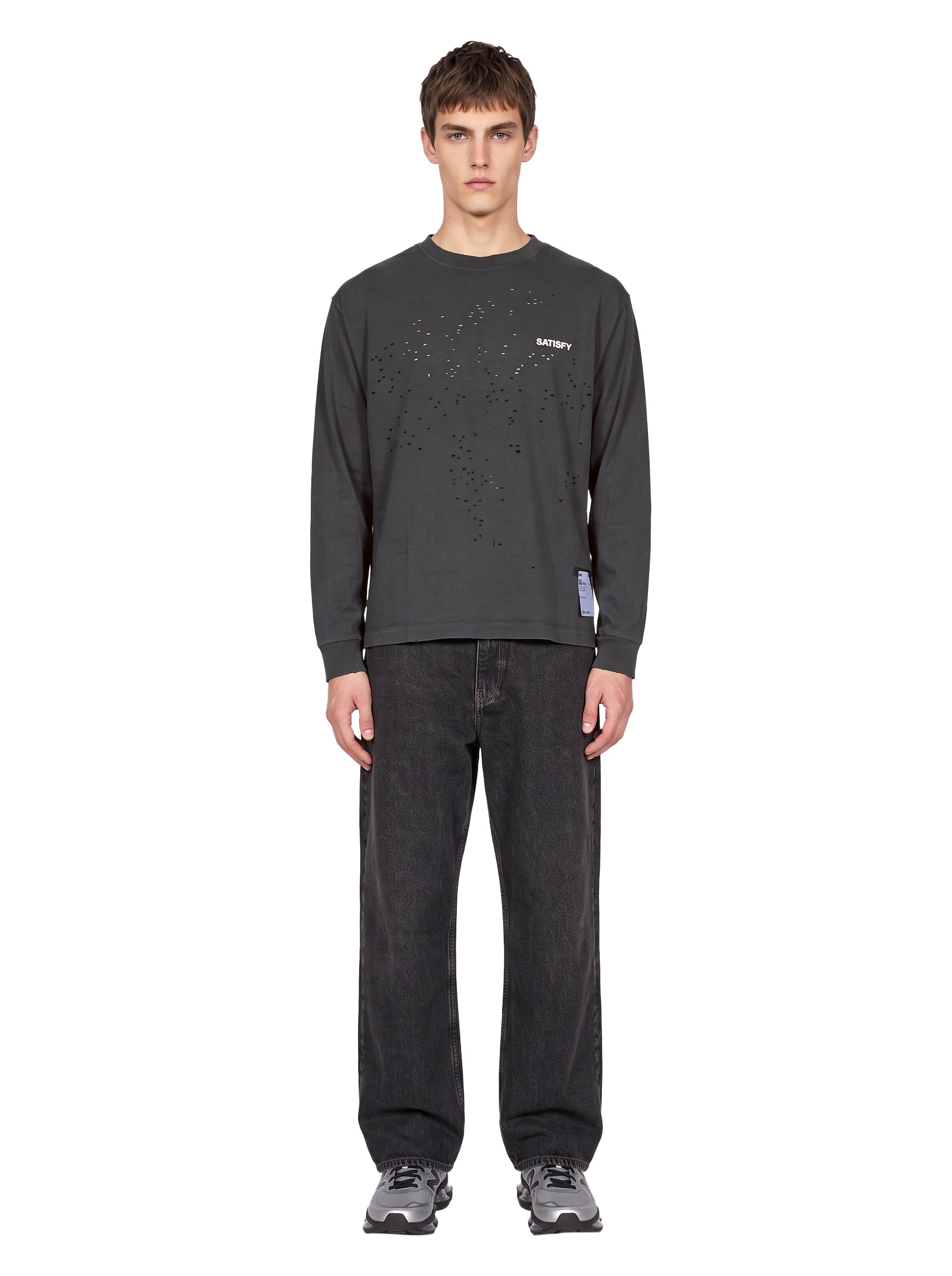 T-shirt manica lunga MothTech in grigio 