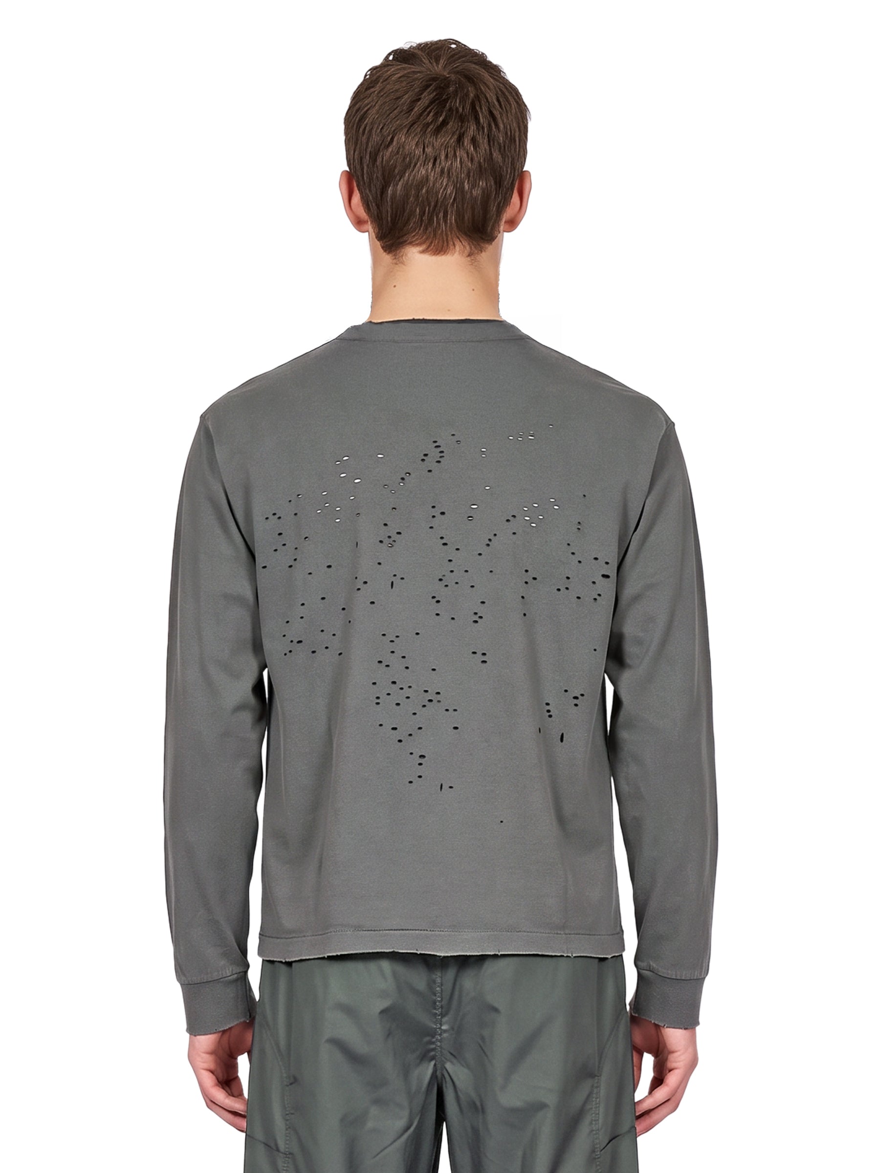 T-shirt manica lunga MothTech in grigio 