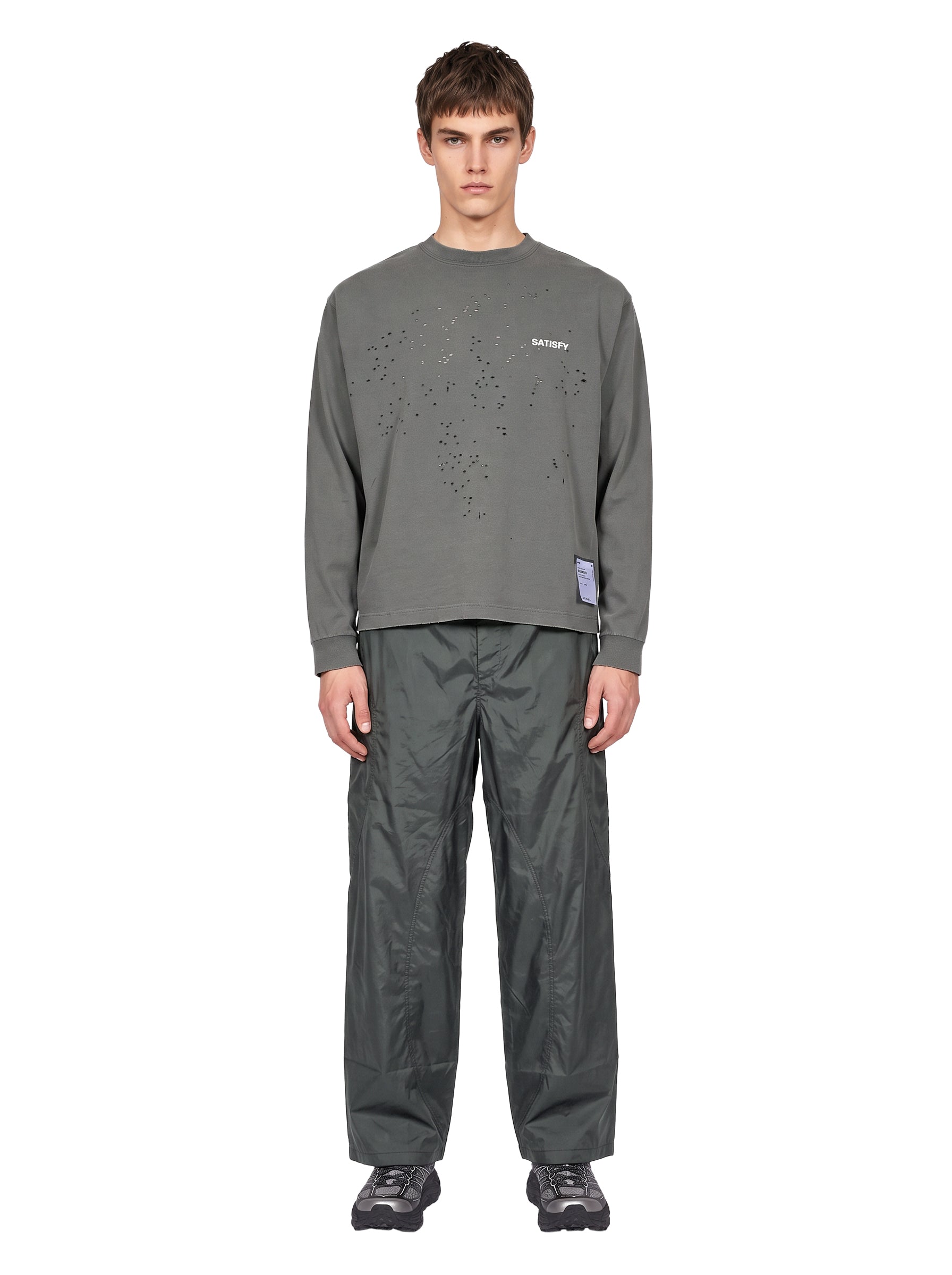T-shirt manica lunga MothTech in grigio 