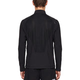 T-shirt mezza zip FuzzFleece Octa in nero 