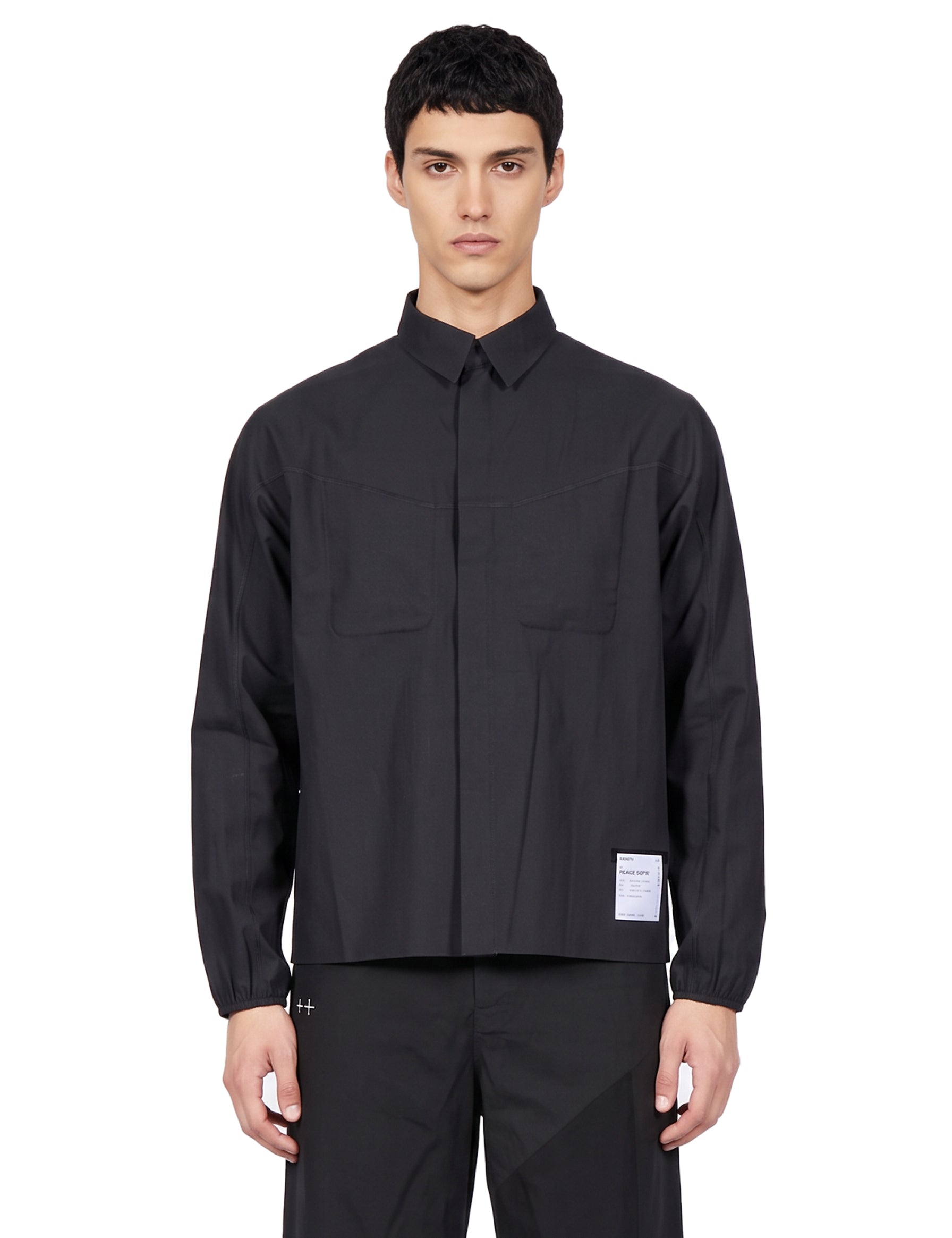 Camicia tecnica PeaceShell River in nero 