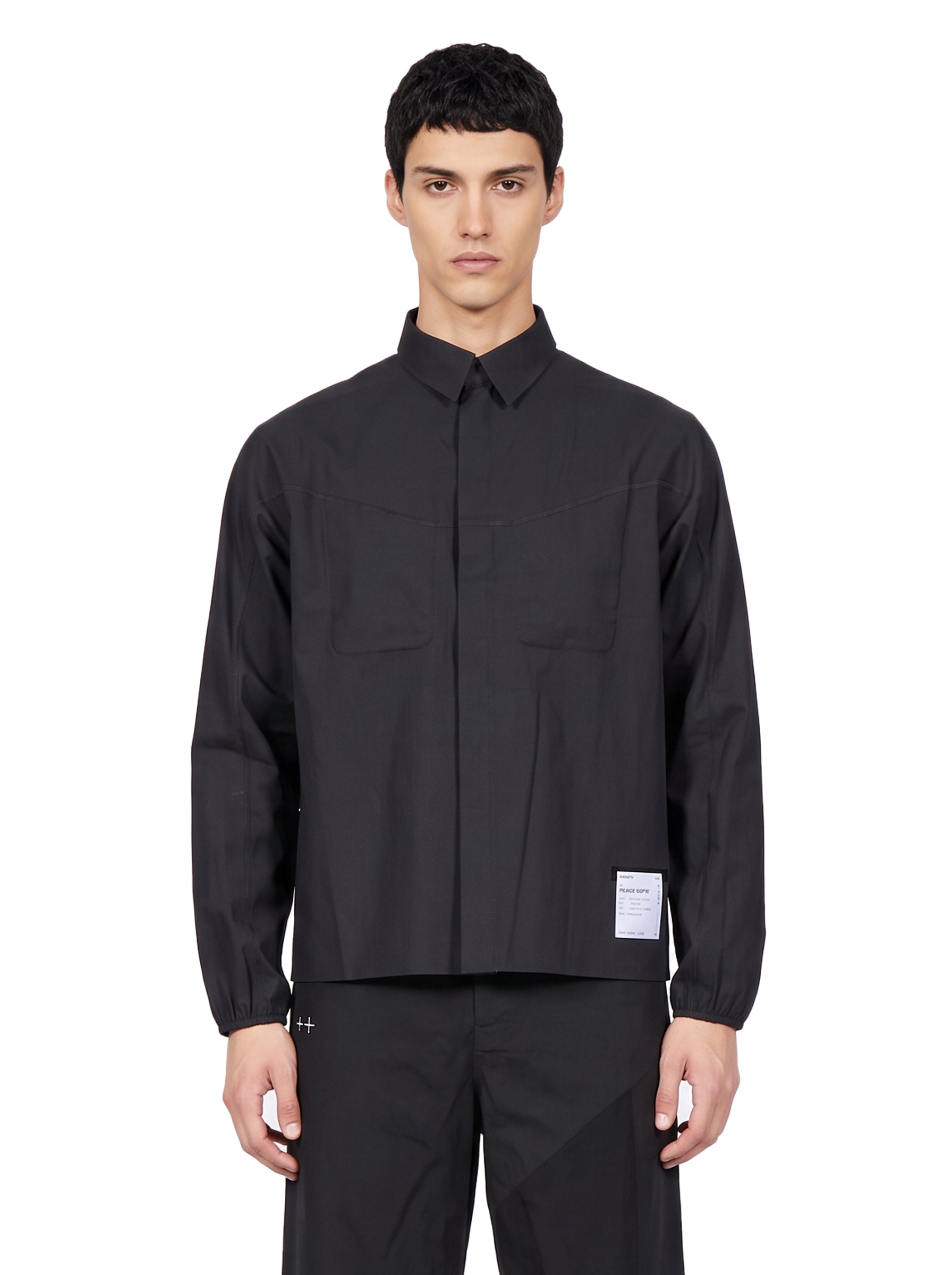 Camicia tecnica PeaceShell River in nero 