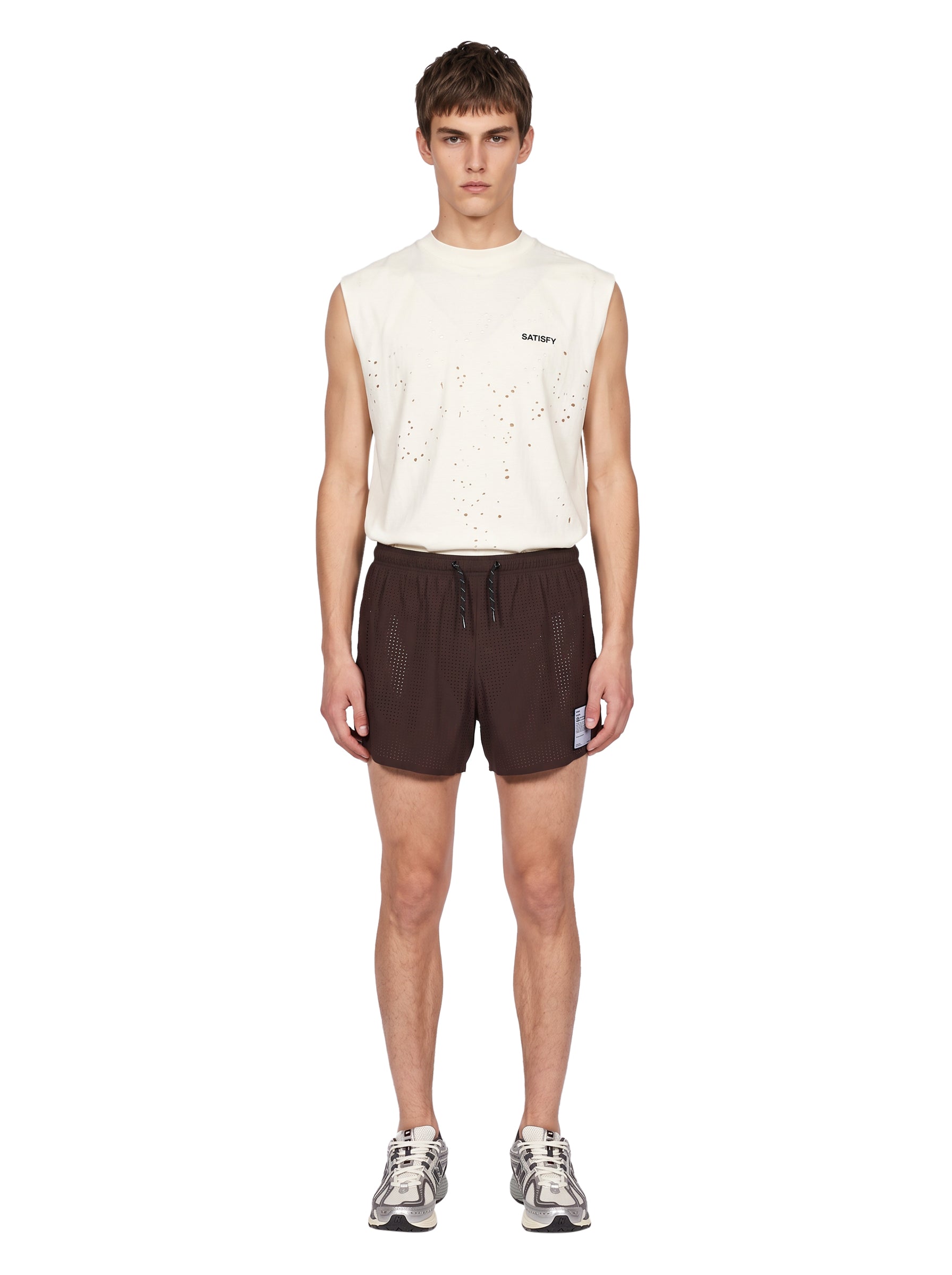 Shorts tecnici Space-O marrone Deep Mahogany 
