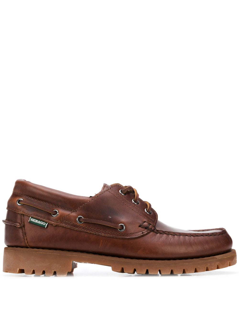 Mocassini con lacci Acadia in marrone 