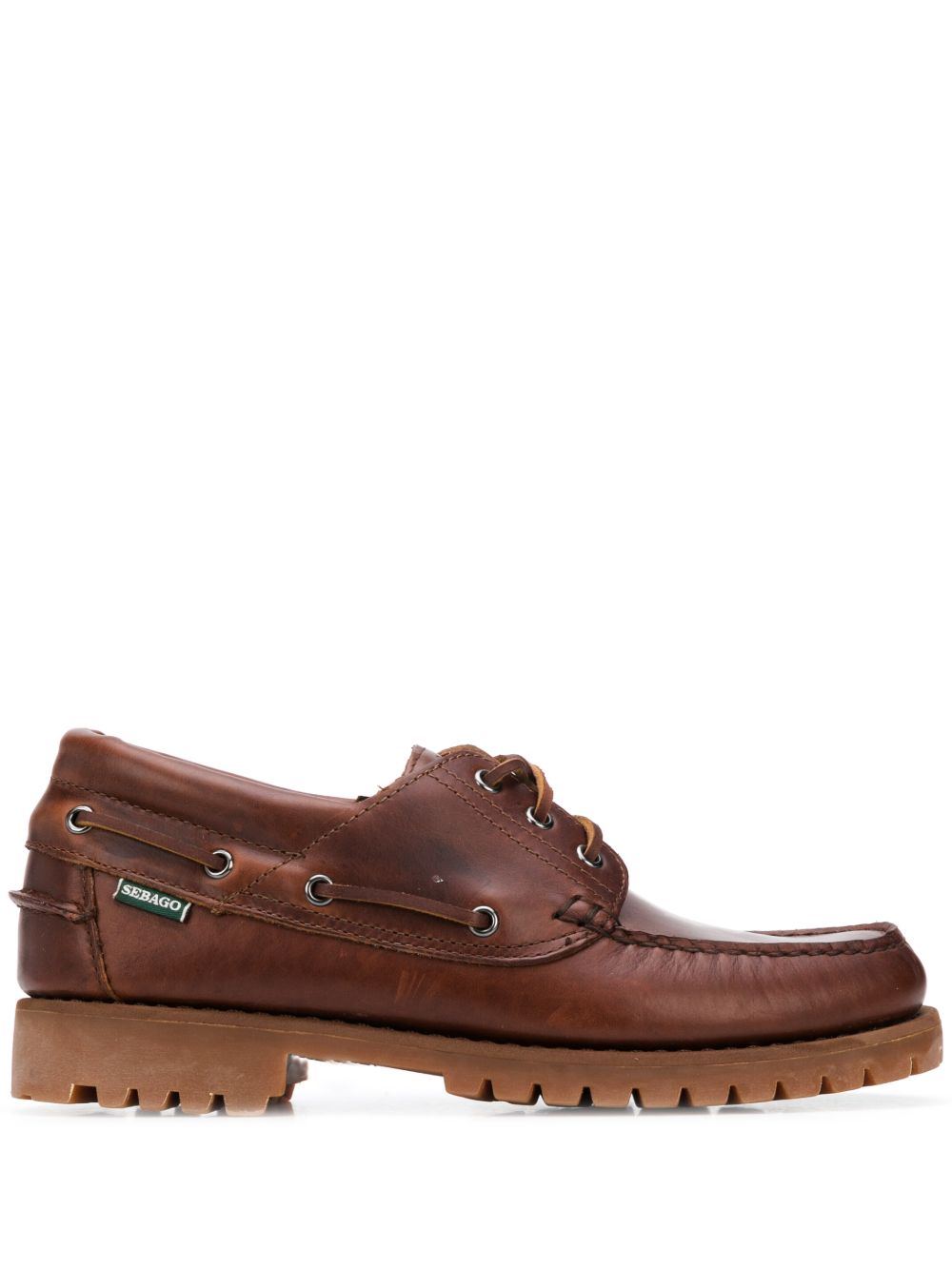 Mocassini con lacci Acadia in marrone 