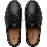 Mocassini acadia waxy in nero 