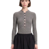 Tuta mini in maglia in grigio 