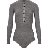 Tuta mini in maglia in grigio 