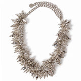 Collana girocollo con perline in argento 