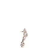 Orecchini con fiore e cristalli in argento 