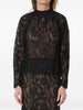 Black lace blouse