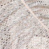 Miniabito decorato con strass in avorio 