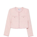 Giacca con paillettes in rosa 