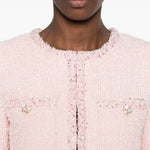 Giacca con paillettes in rosa 