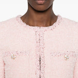 Giacca con paillettes in rosa 