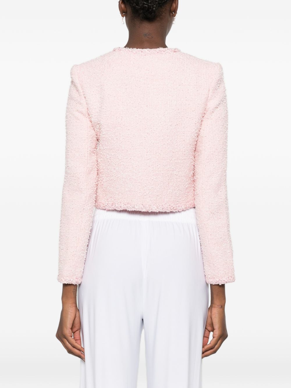 Giacca con paillettes in rosa 