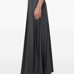Gonna maxi plisettata in grigio 