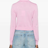 Cardigan con ricami floreali 
