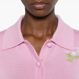 Cardigan con ricami floreali 