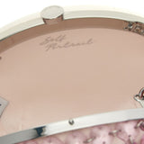 Borsa ovale con catena di cristalli in rosa 