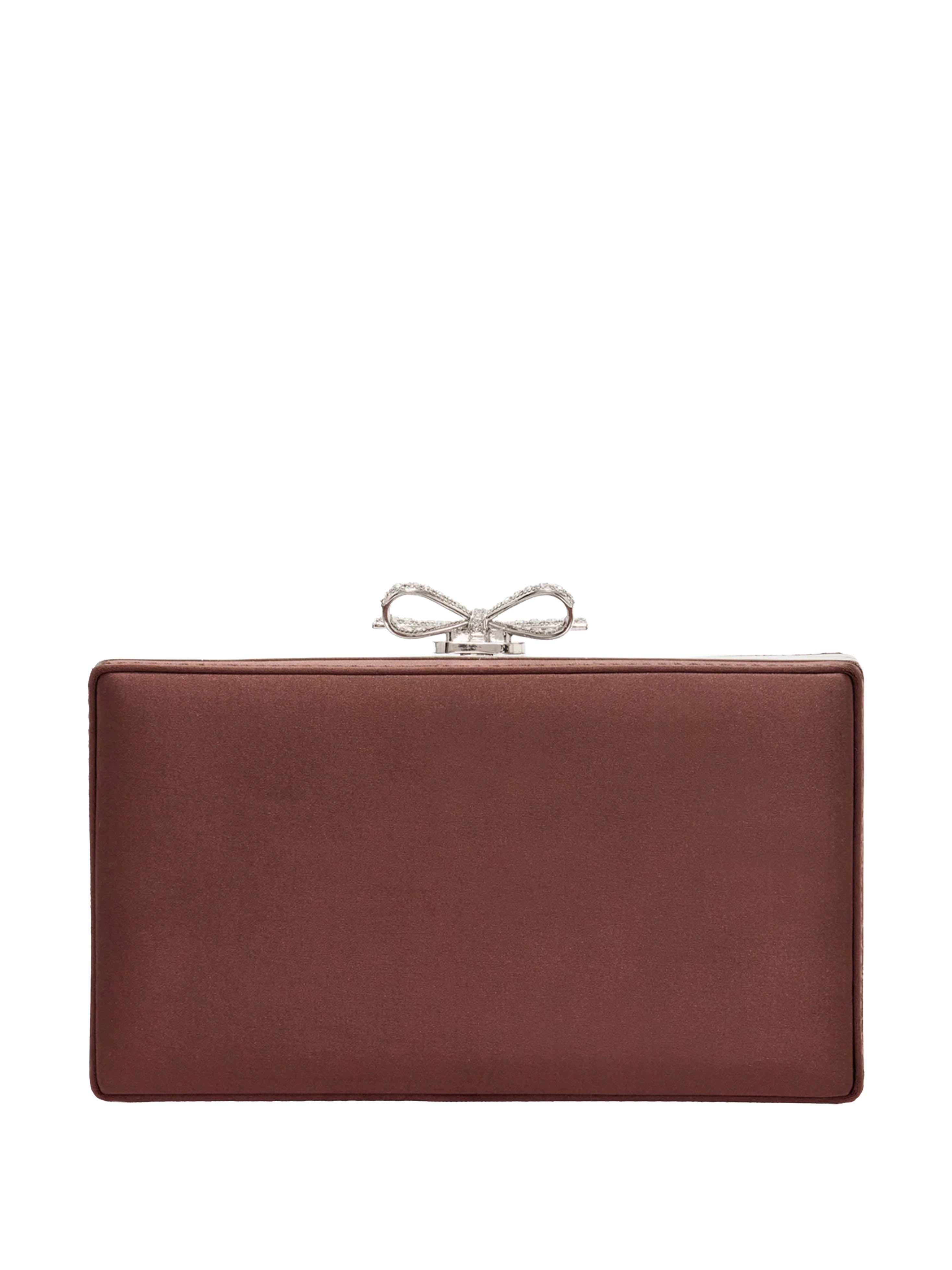 Clutch Chainmail in marrone 