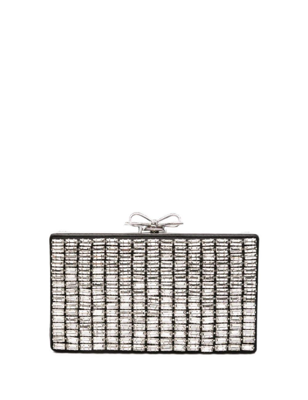 Clutch con cristalli in argento 