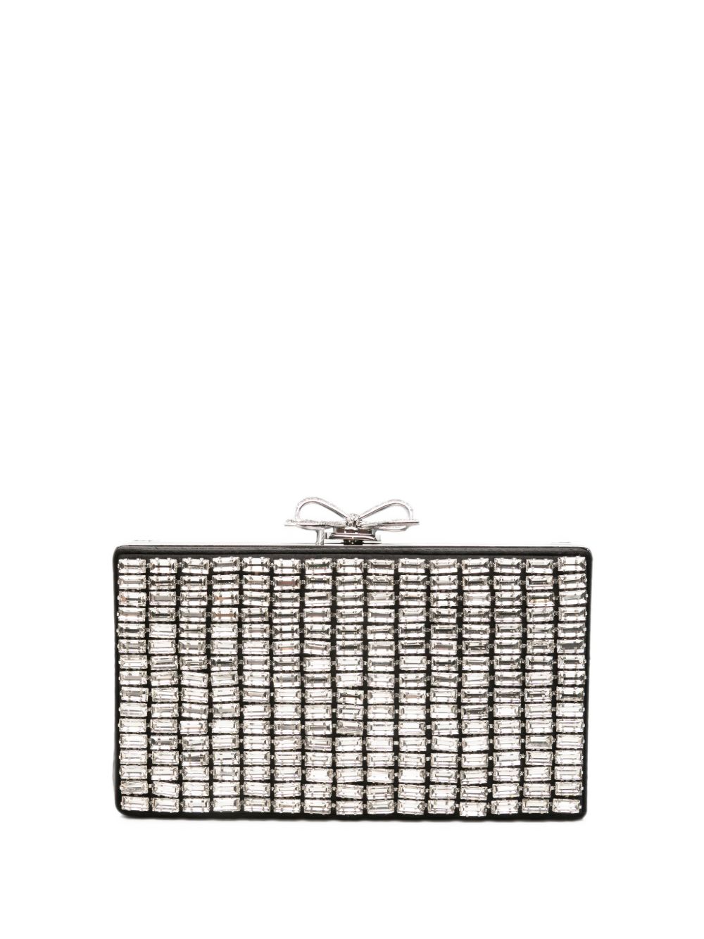 Clutch con cristalli in argento 