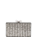 Clutch con cristalli in argento 