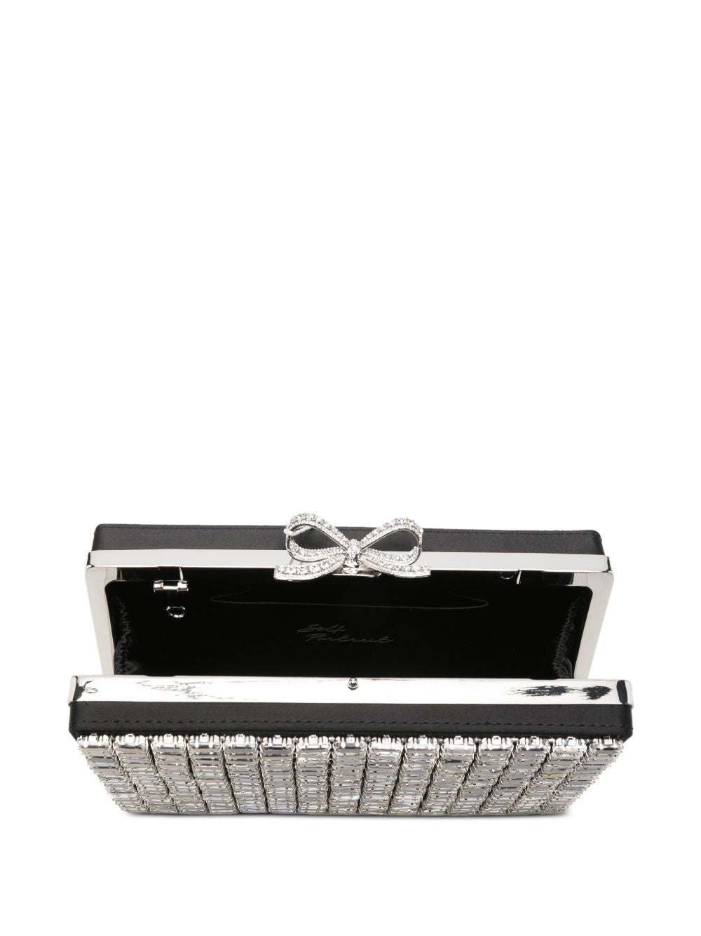 Clutch con cristalli in argento 