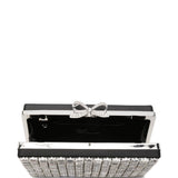 Clutch con cristalli in argento 