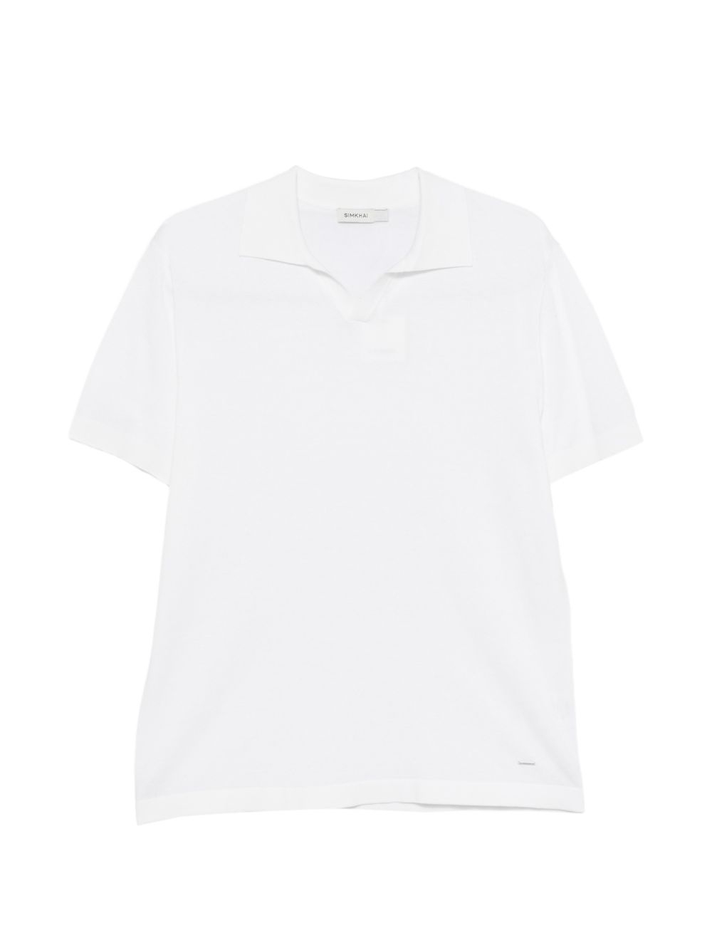 T-shirt a maglia fine con scollo a v in bianco Simkhai - uomo 