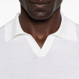 T-shirt a maglia fine con scollo a v in bianco Simkhai - uomo 
