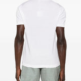 T-shirt a maglia fine con scollo a v in bianco Simkhai - uomo 