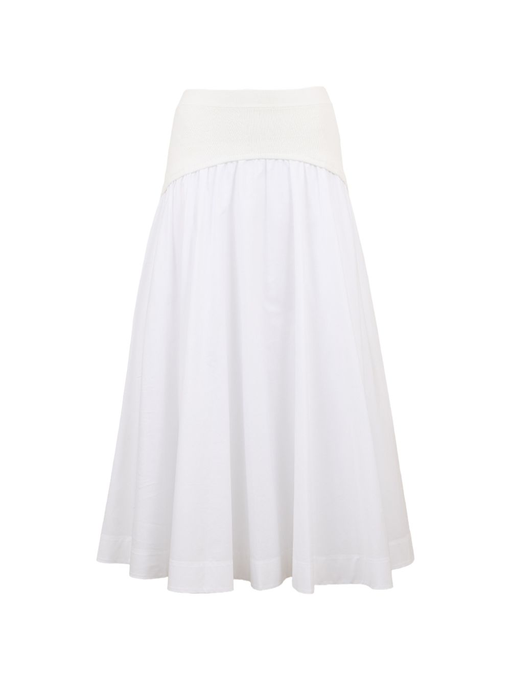 Gonna midi Ovie in bianco 
