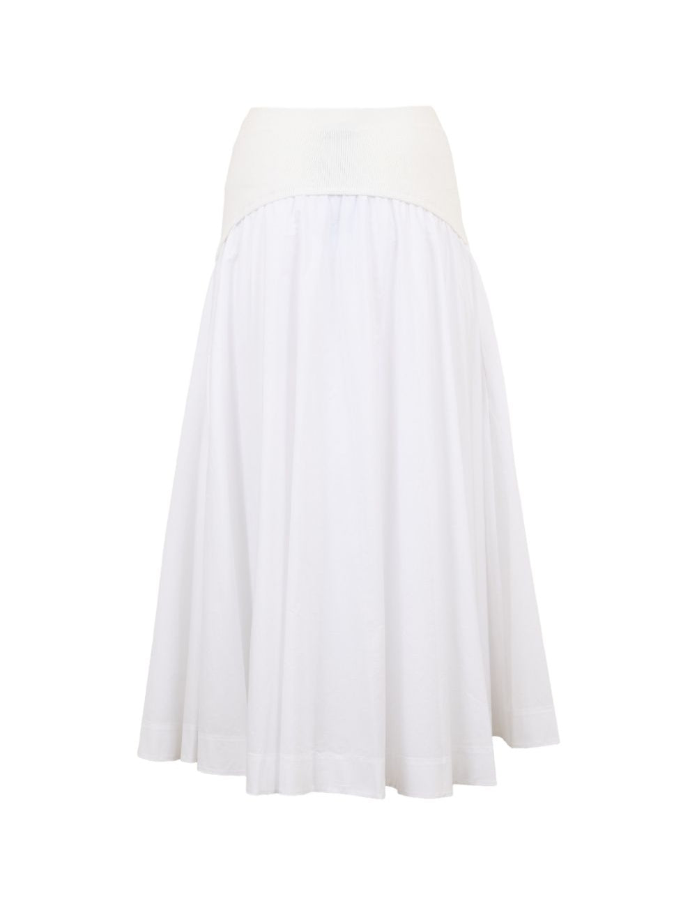 Gonna midi Ovie in bianco 