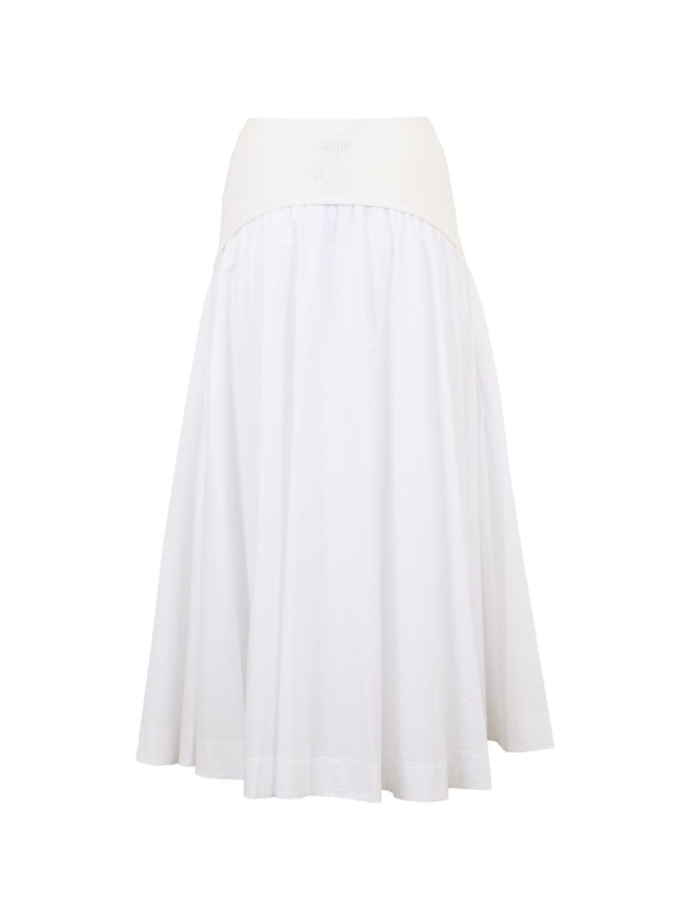 Gonna midi Ovie in bianco 