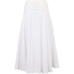 Gonna midi Ovie in bianco 