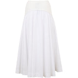 Gonna midi Ovie in bianco 