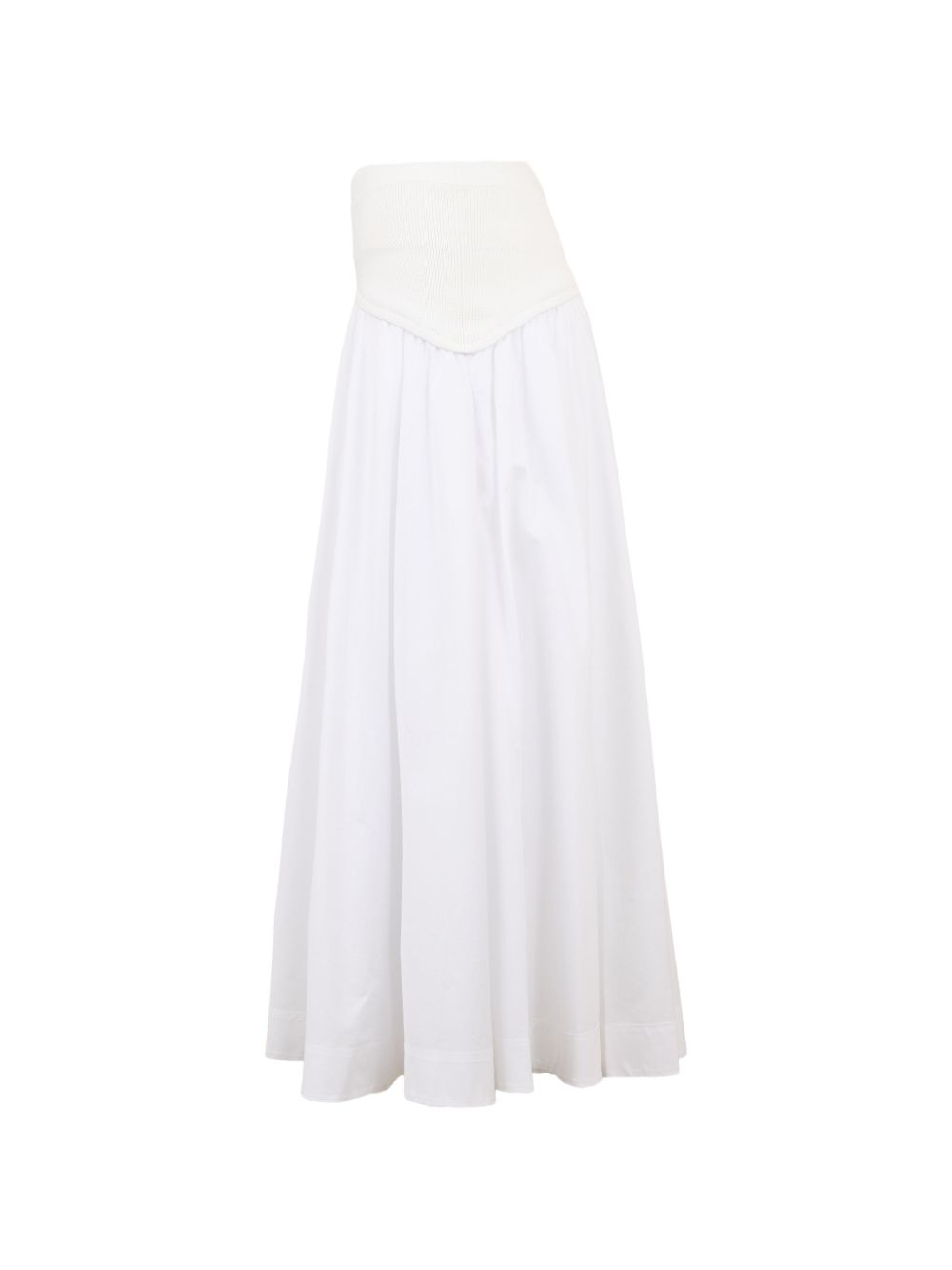 Gonna midi Ovie in bianco 