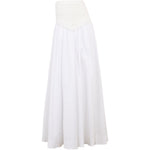 Gonna midi Ovie in bianco 
