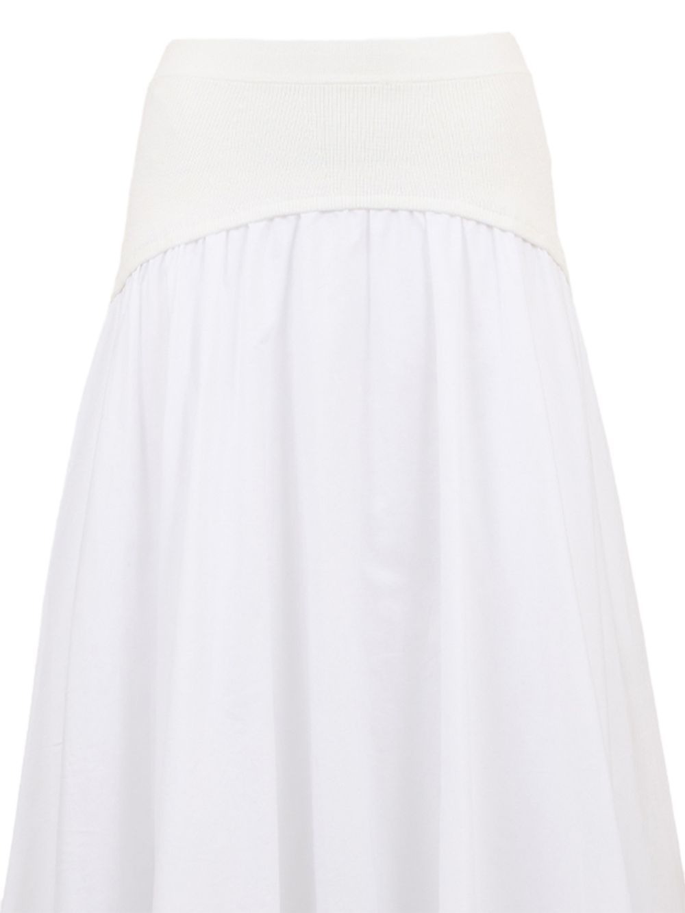 Gonna midi Ovie in bianco 
