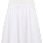 Gonna midi Ovie in bianco 