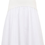 Gonna midi Ovie in bianco 