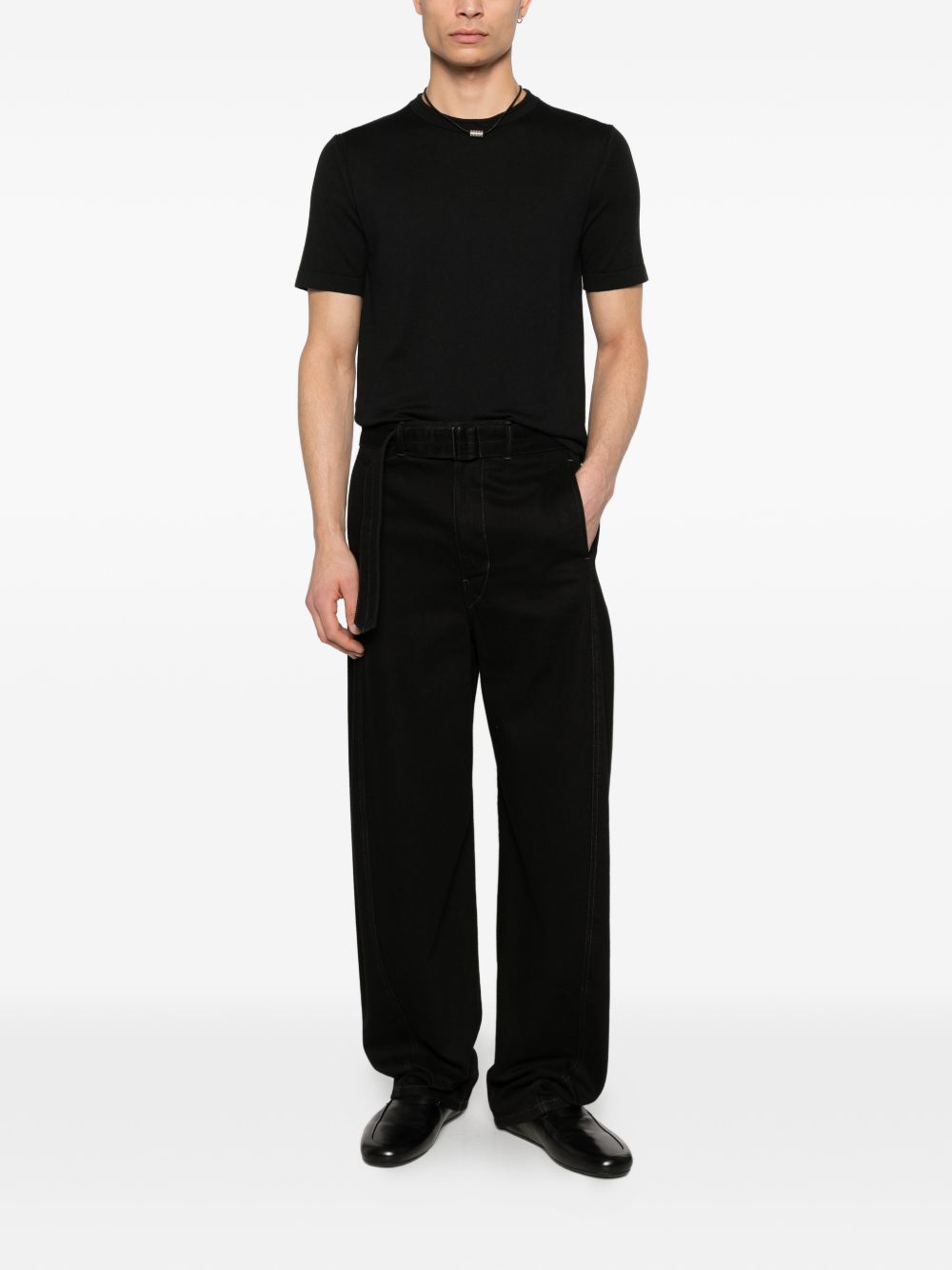 T-shirt a maniche corte in nero Simkhai - uomo 