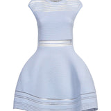 Abito mini in maglia Esri in azzurro 