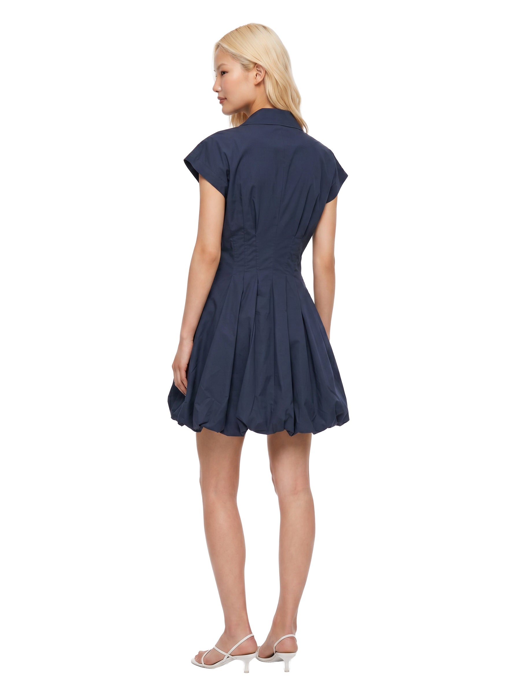 Abito mini Lirinne Bubble in blu 