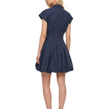 Abito mini Lirinne Bubble in blu 